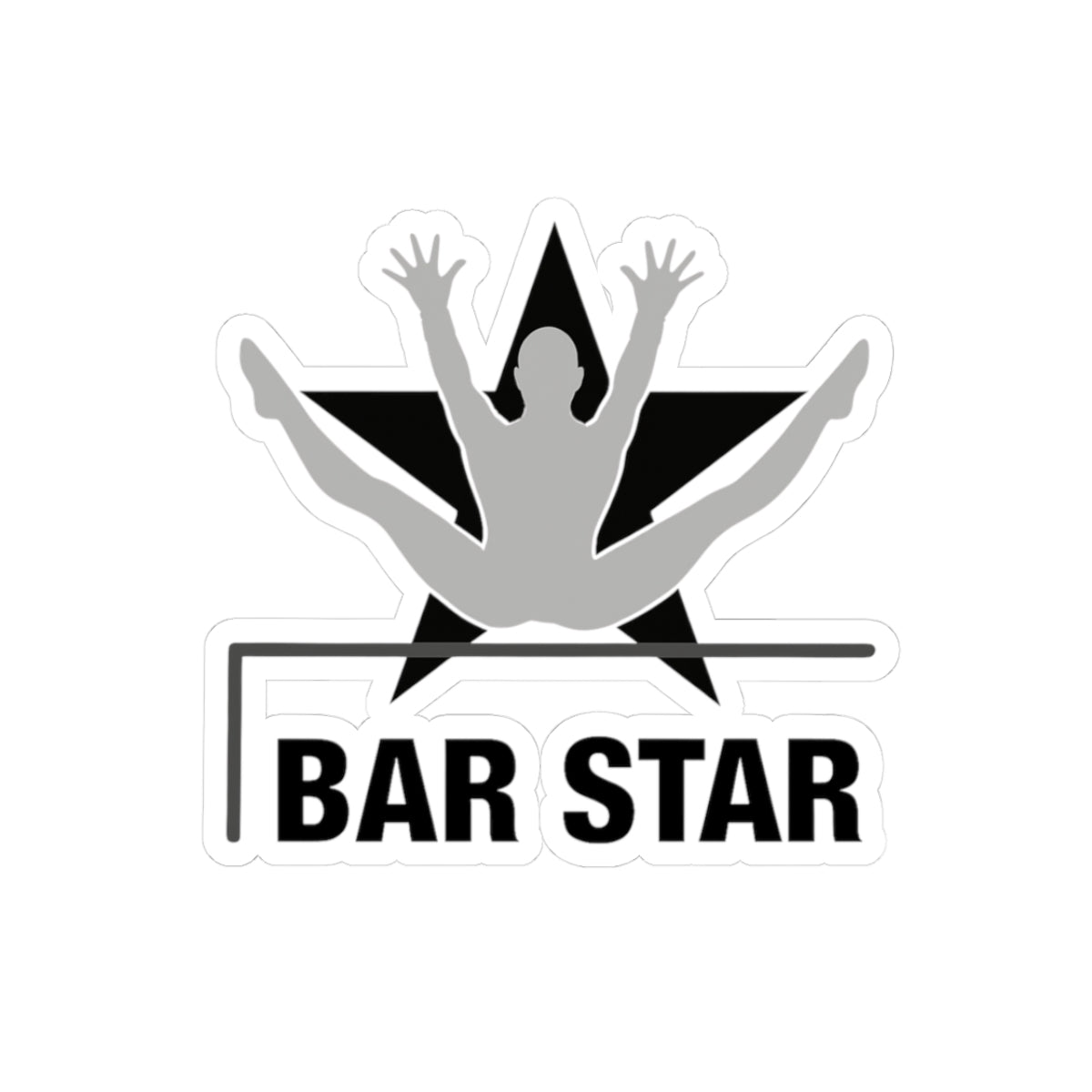 Bar Star Kiss-Cut Stickers - Gymnastics