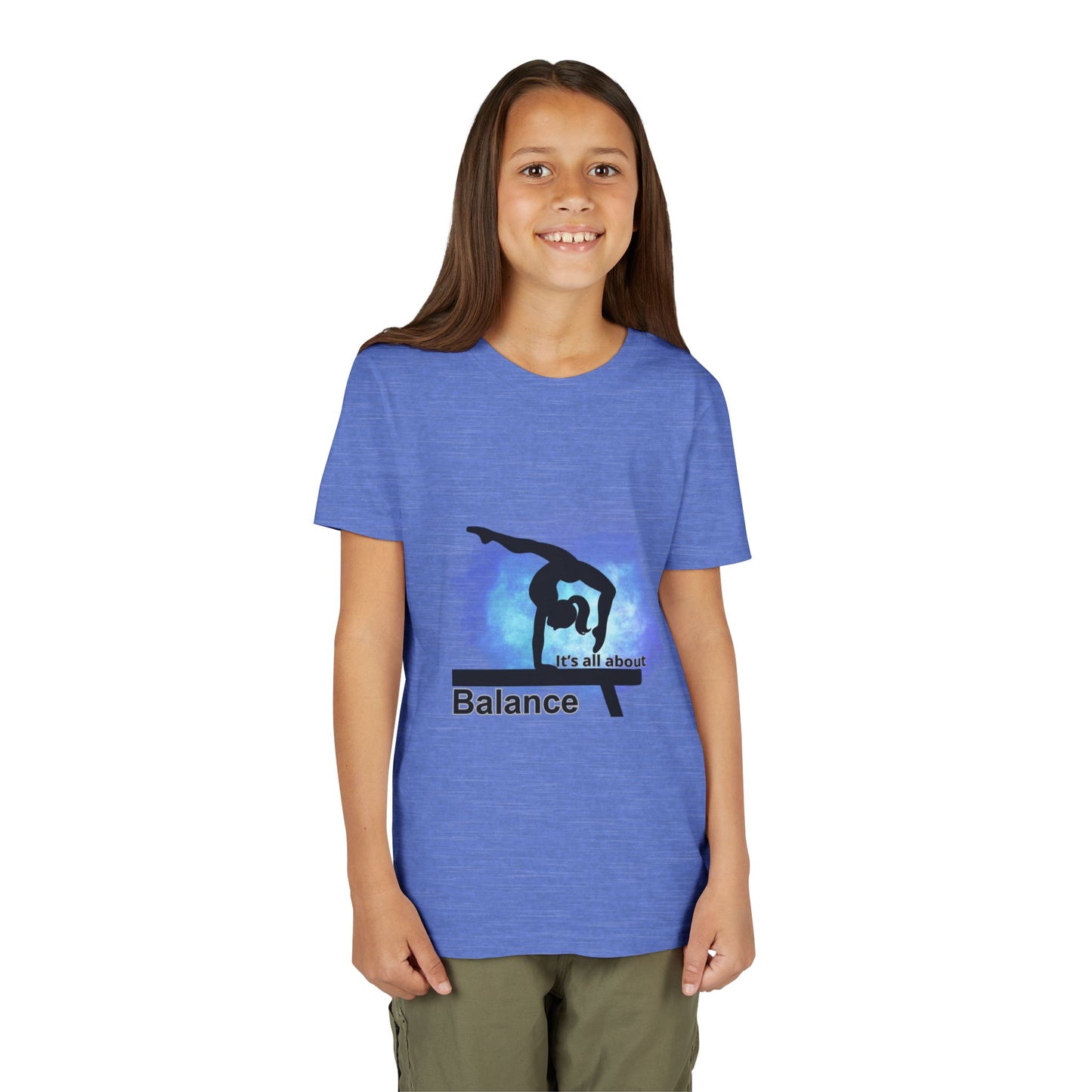 It's all about Balance - Gymnastics  Inspired Youth Tee.