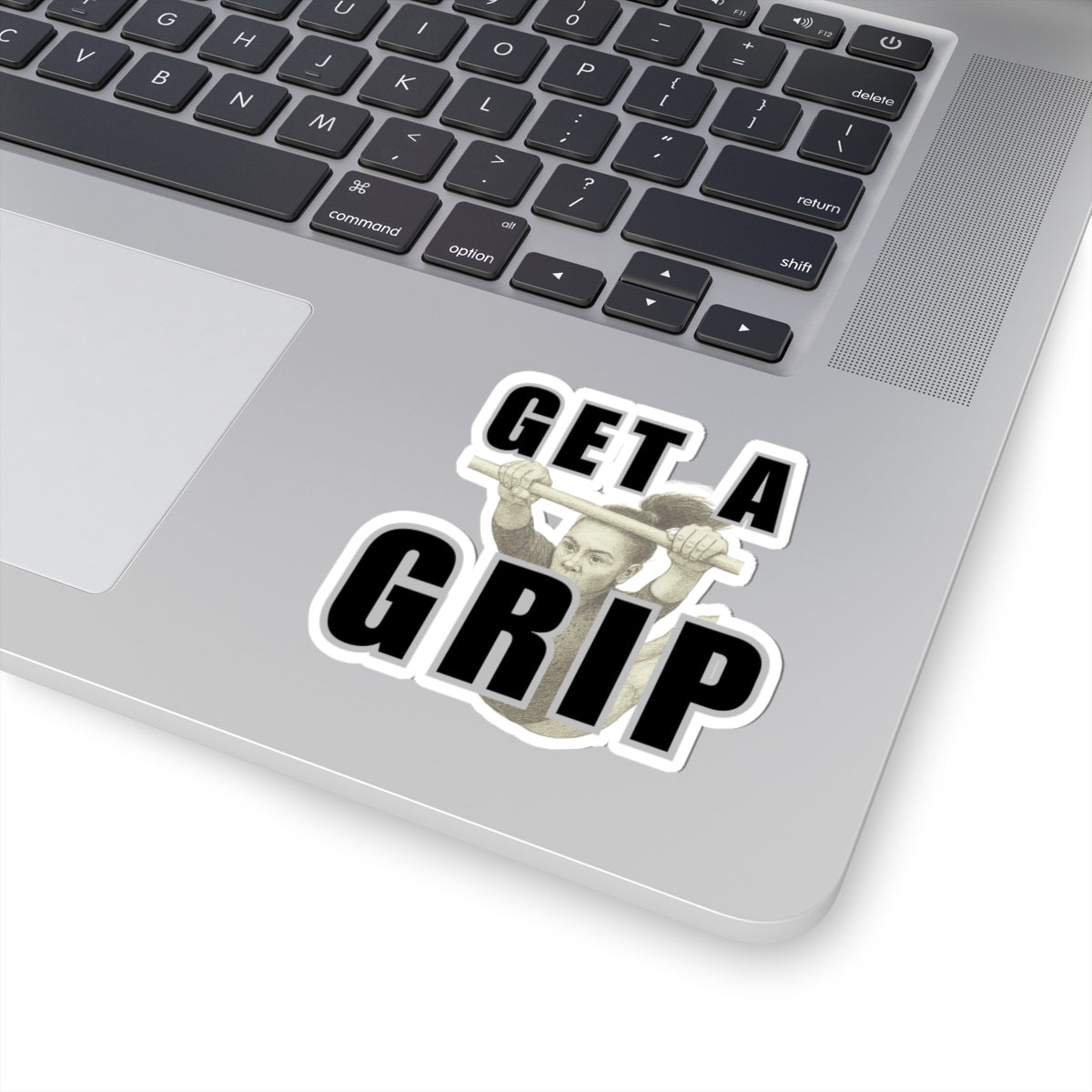 Gymnast Stickers 'Get a Grip', girl on bars