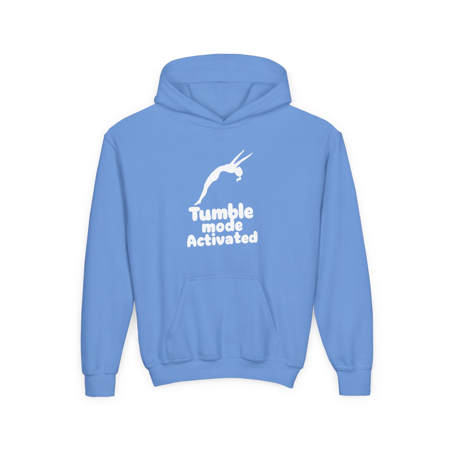 Tumble Mode Activated Gymnastics Youth Hoodie | Fit Animal