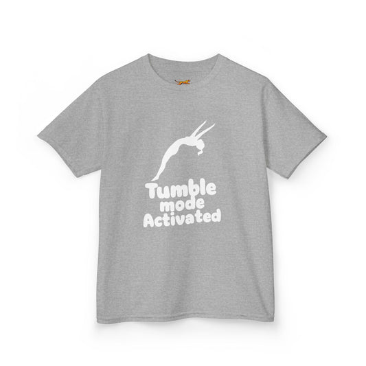 Tumble Mode Activated Gymnastics Youth Tee | Fit Animal