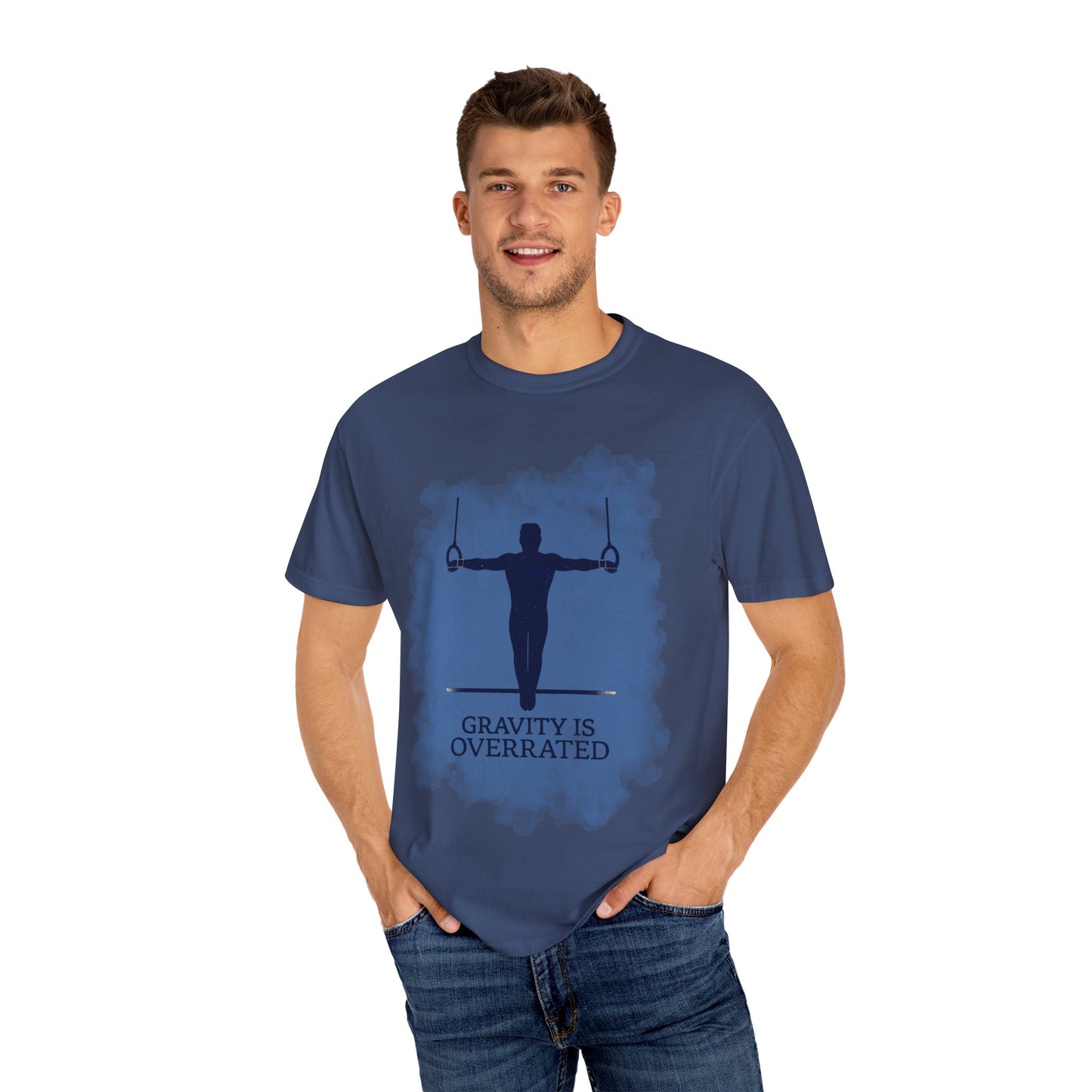 Gymnastics T-shirt Gravity is Overrated, Unisex Workout Tee - Adults