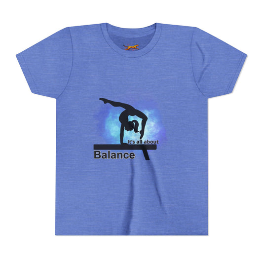 It's all about Balance - Gymnastics  Inspired Youth Tee.