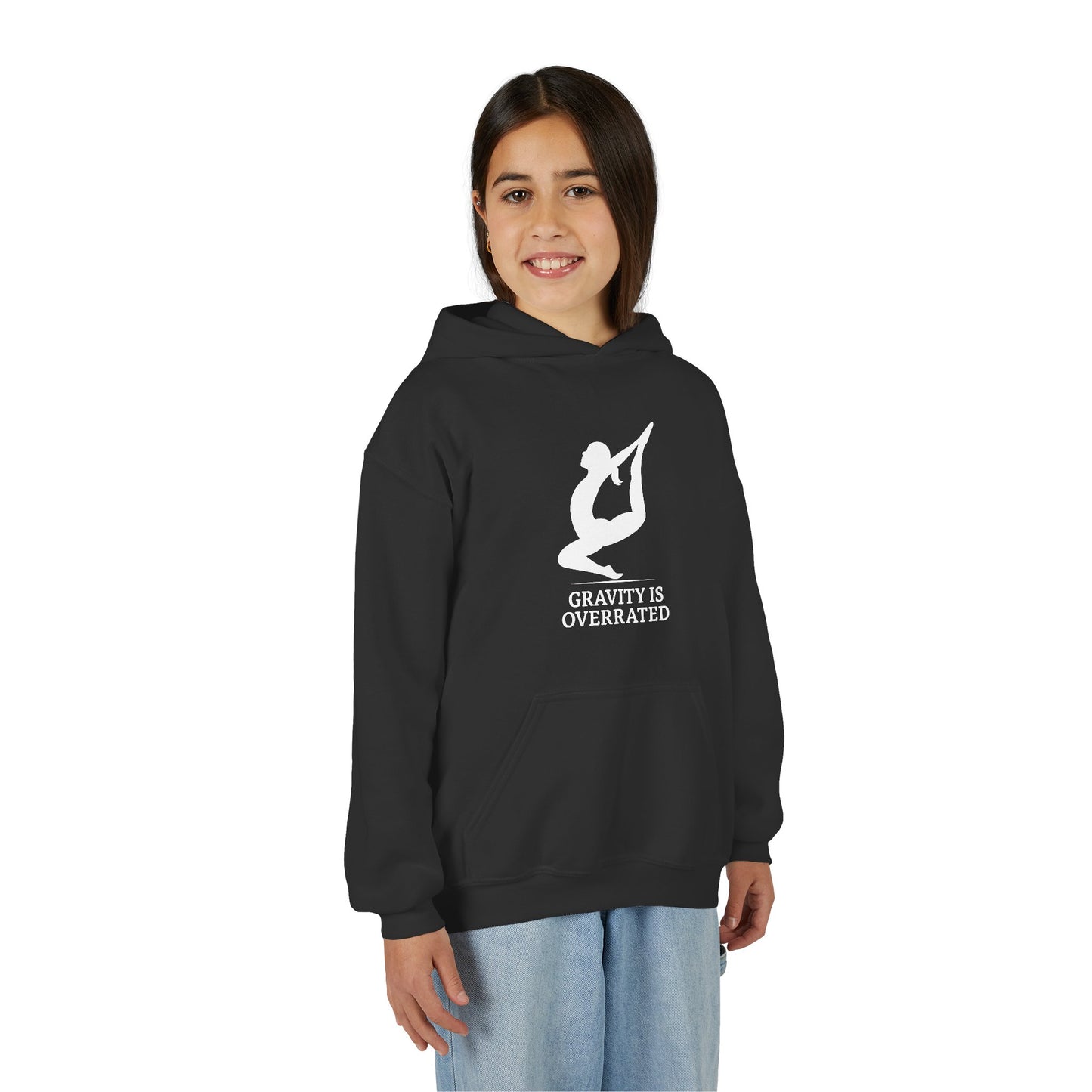 Gravity is Overrated Youth Hoodie - Perfect for Dancers and Gymnasts