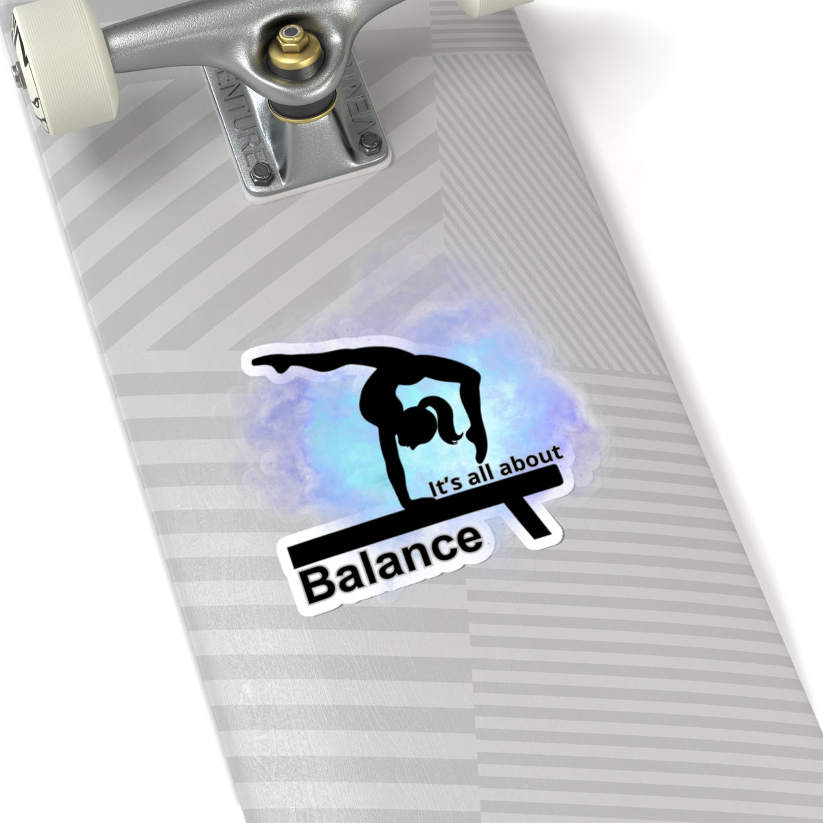 Gymnastics Kiss-Cut Stickers - Artistic Balance Sports Decor Gift for Gymnast Laptop Stickers