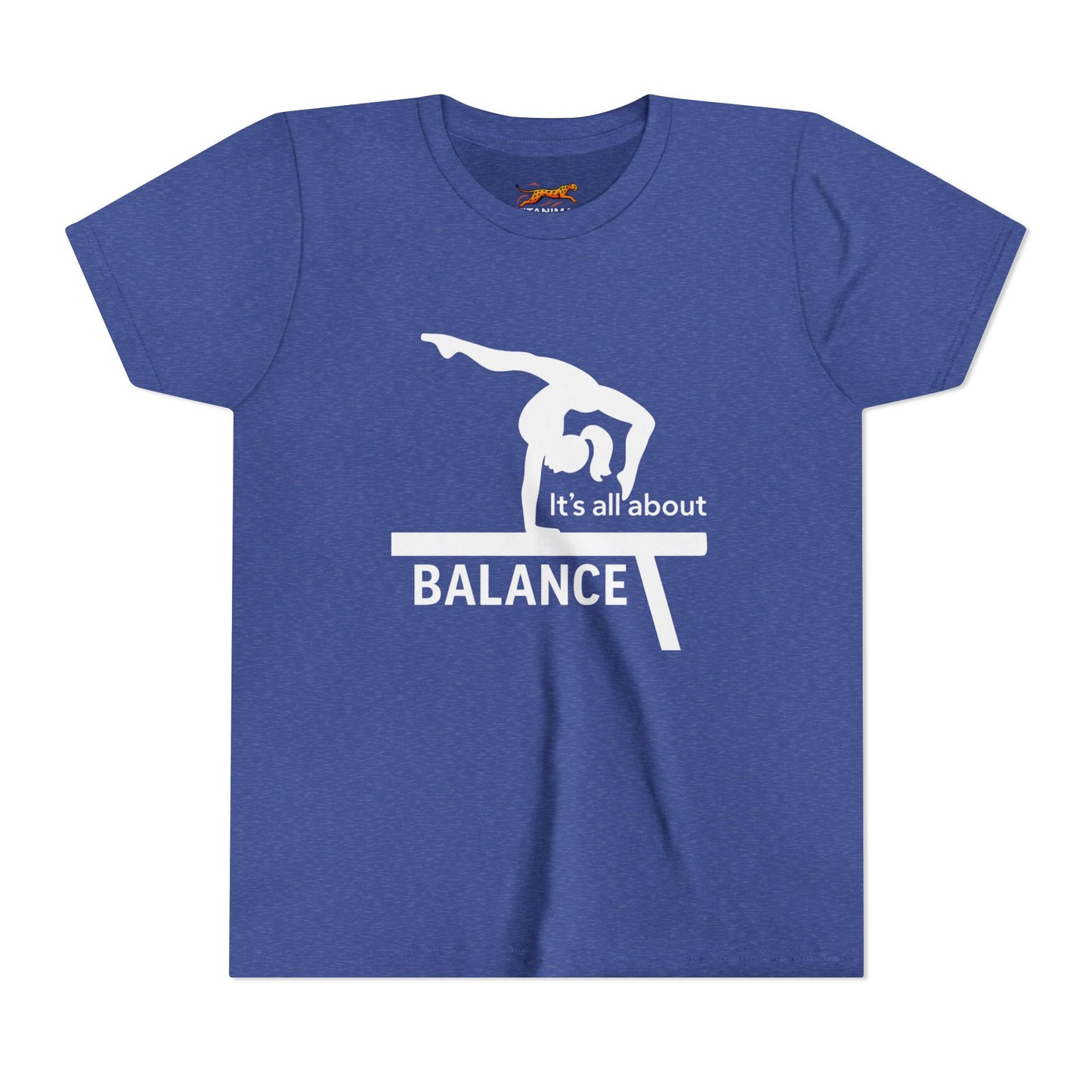 Gymnastics Youth Tee - Find Balance in Youth Short Sleeve