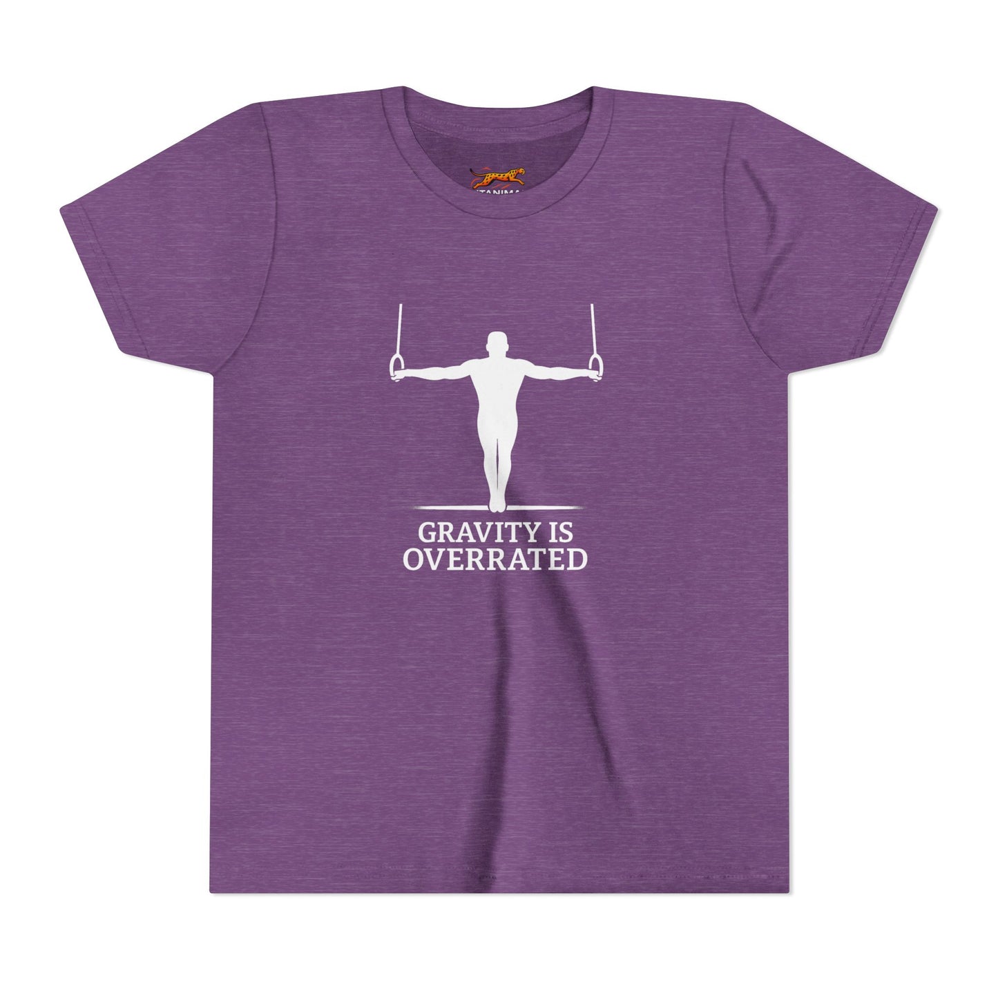 Gymnast Tee - Gravity is Overrated Iron Cross Rings Shirt - Youth