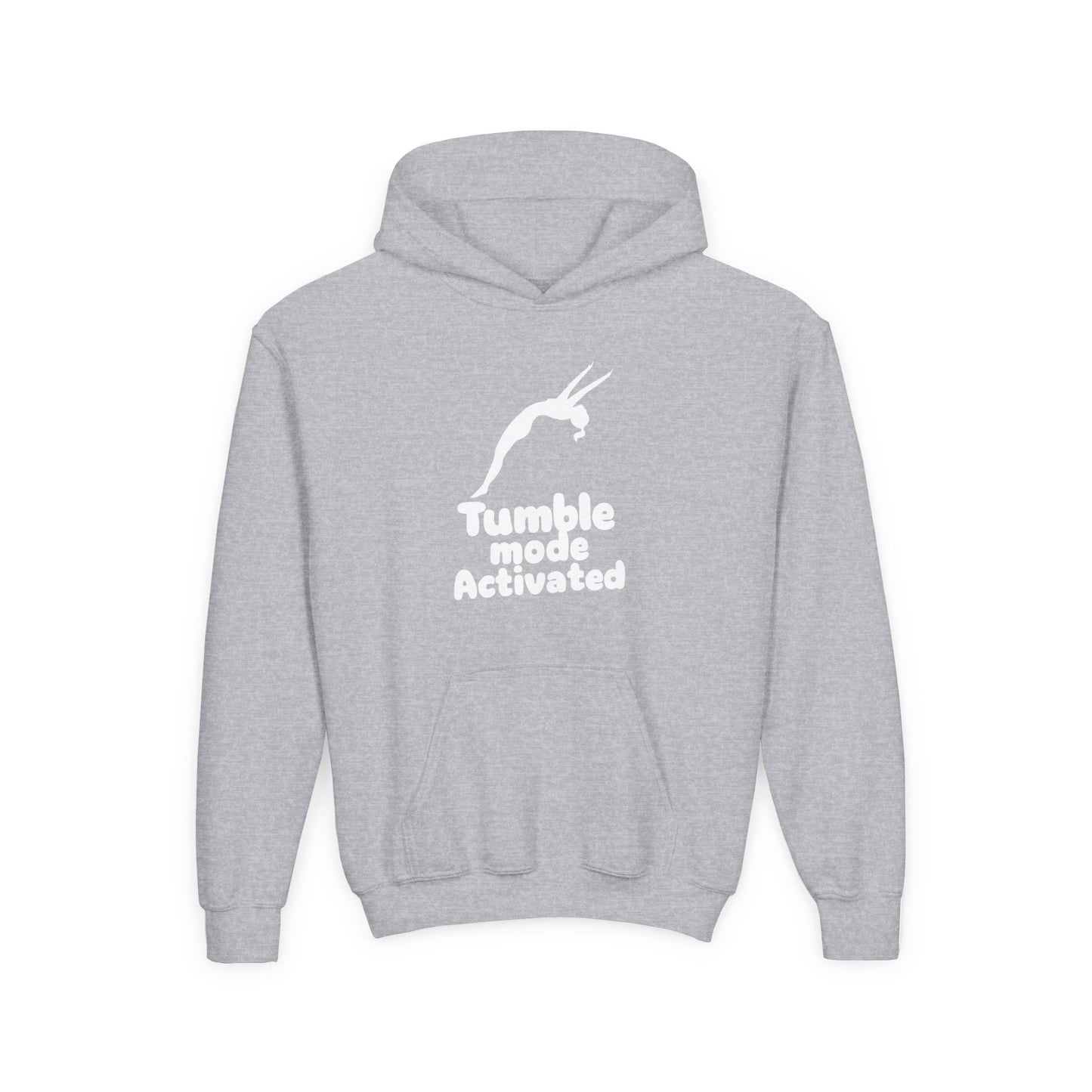 Tumble Mode Activated Gymnastics Youth Hoodie | Fit Animal