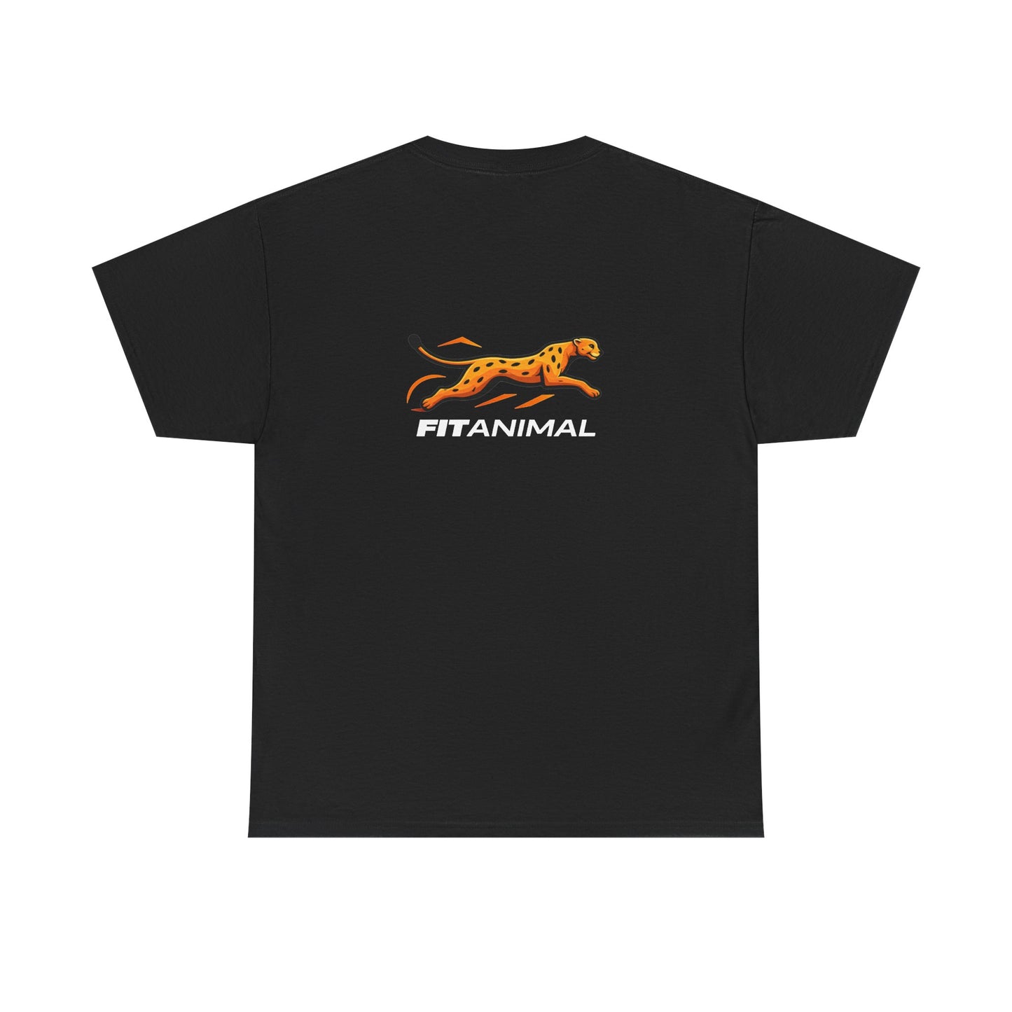 Cheetah Dash Tee — Retro Running Leopard Graphic T-Shirt