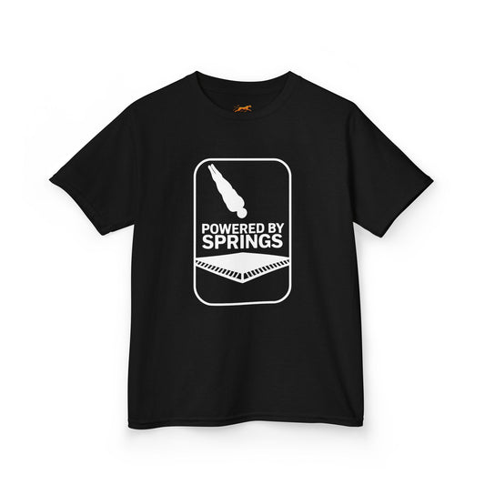Powered by Springs Trampoline Kids Tee