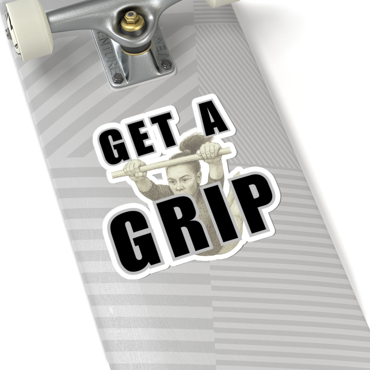 Gymnast Stickers 'Get a Grip', girl on bars