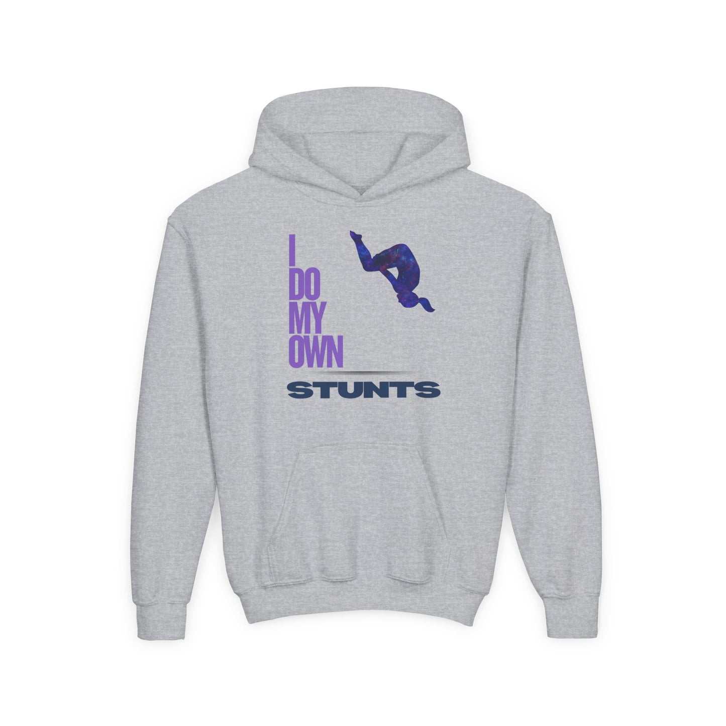 I Do My Own Stunts Youth Gymnastics Hoodie| Fit Animal Apparel