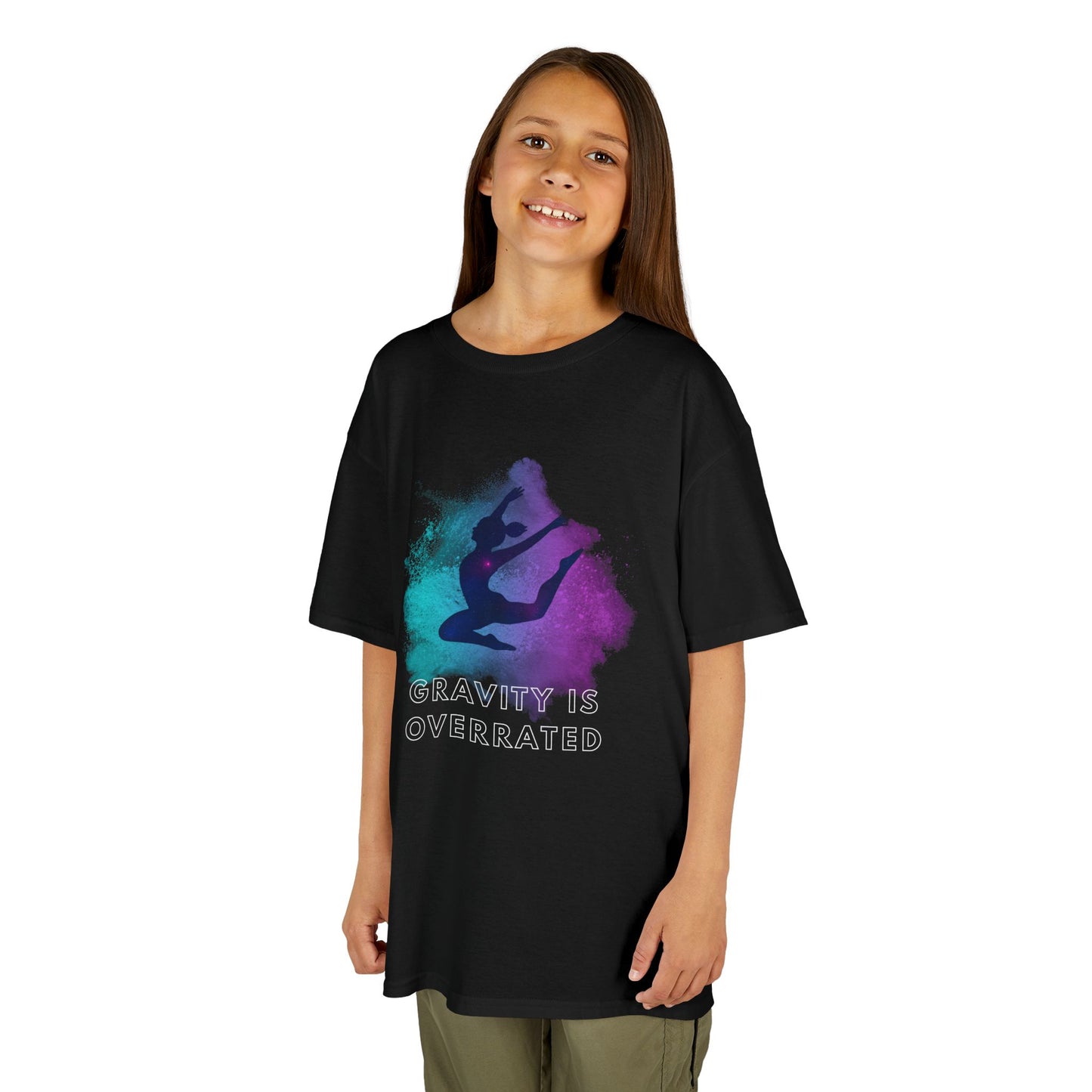 Kids Graphic Tee - Gravity is Overrated, Dance and Gymnastics Apparel