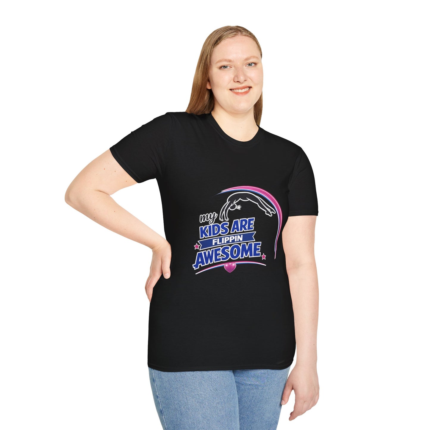 Nataly — “My Kids Are Flippin’ Awesome” Youth Sports Tee