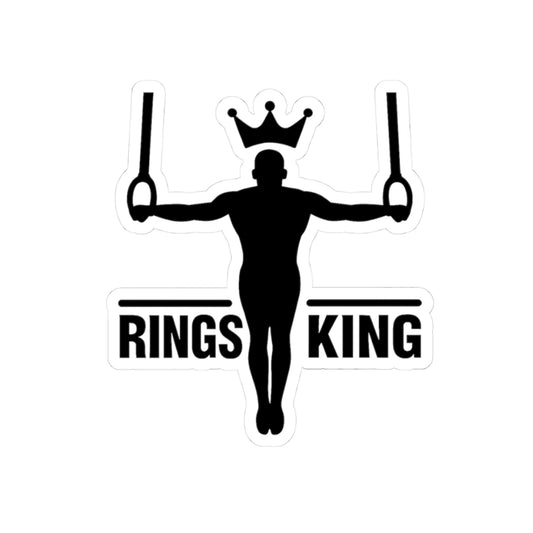 Fitness Motivation Stickers, Rings King.