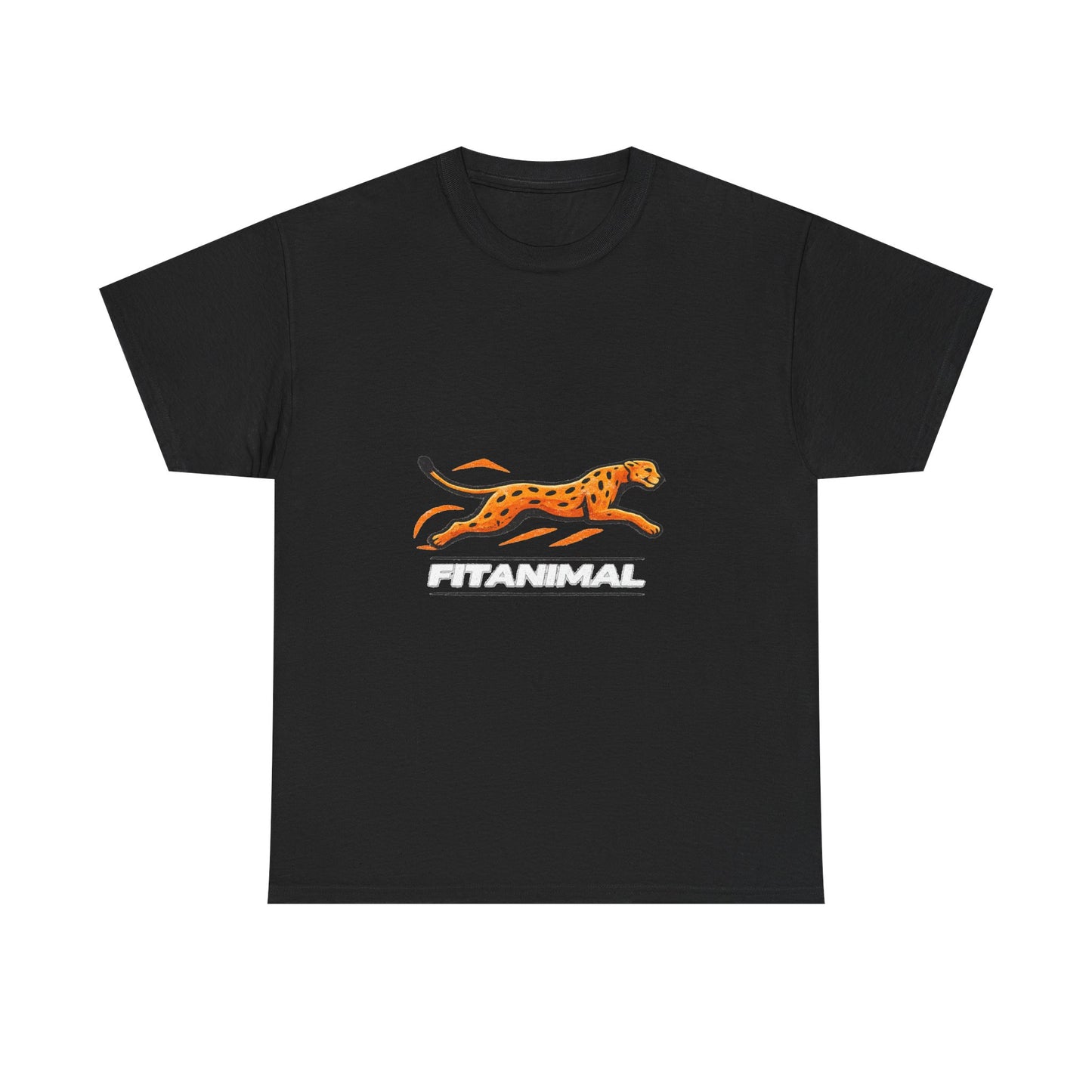 Cheetah Dash Tee — Retro Running Leopard Graphic T-Shirt