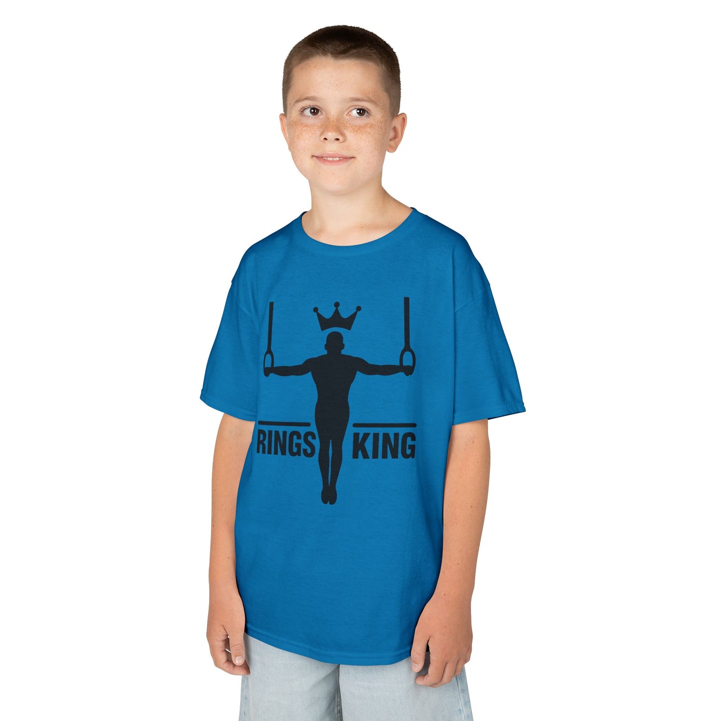 Kids Gymnastics T-Shirt - Rings King Design