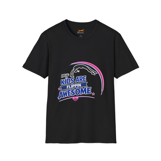 Gymnastics T-Shirt — "My Kids Are Flippin' Awesome" Katie's T
