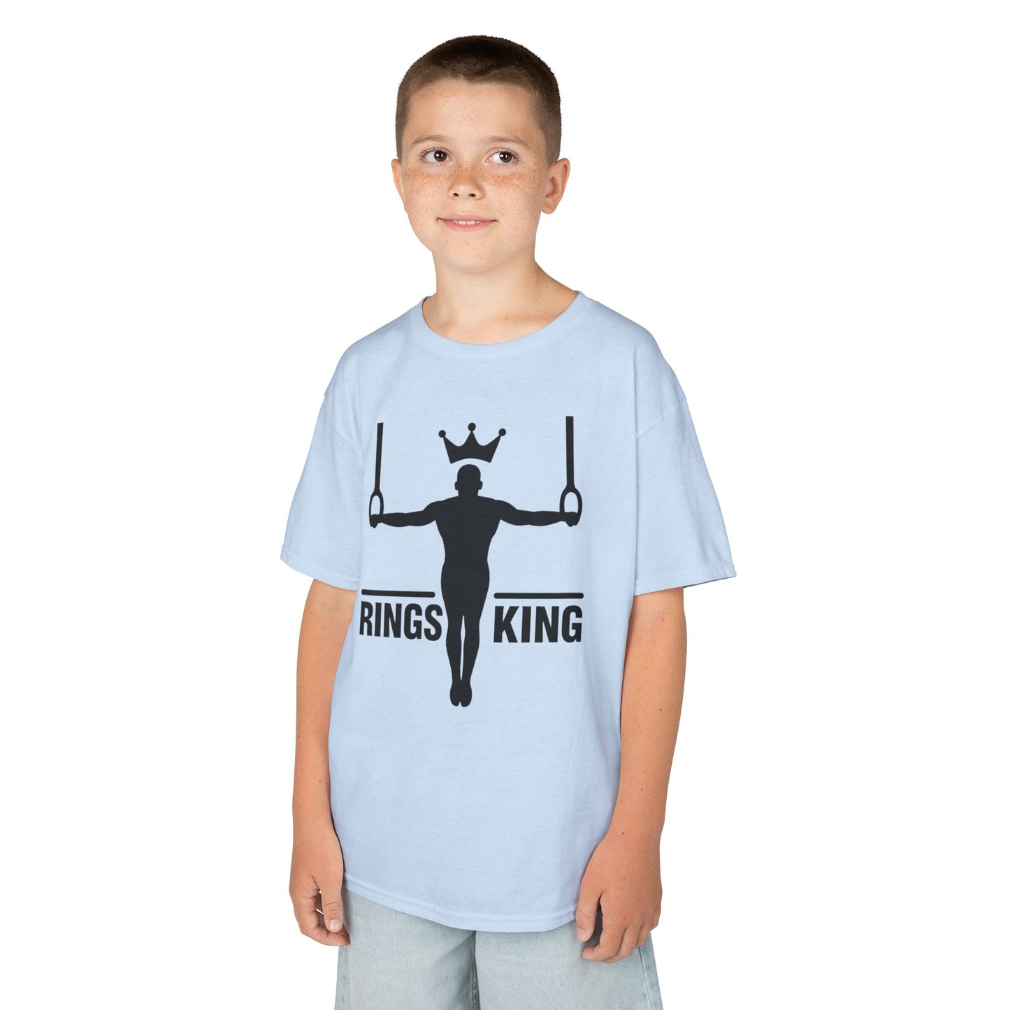 Kids Gymnastics T-Shirt - Rings King Design