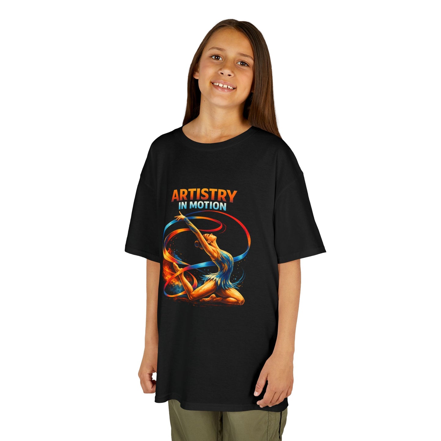 "Artistry in Motion" - Youth rhythmic gymnast T-shirt