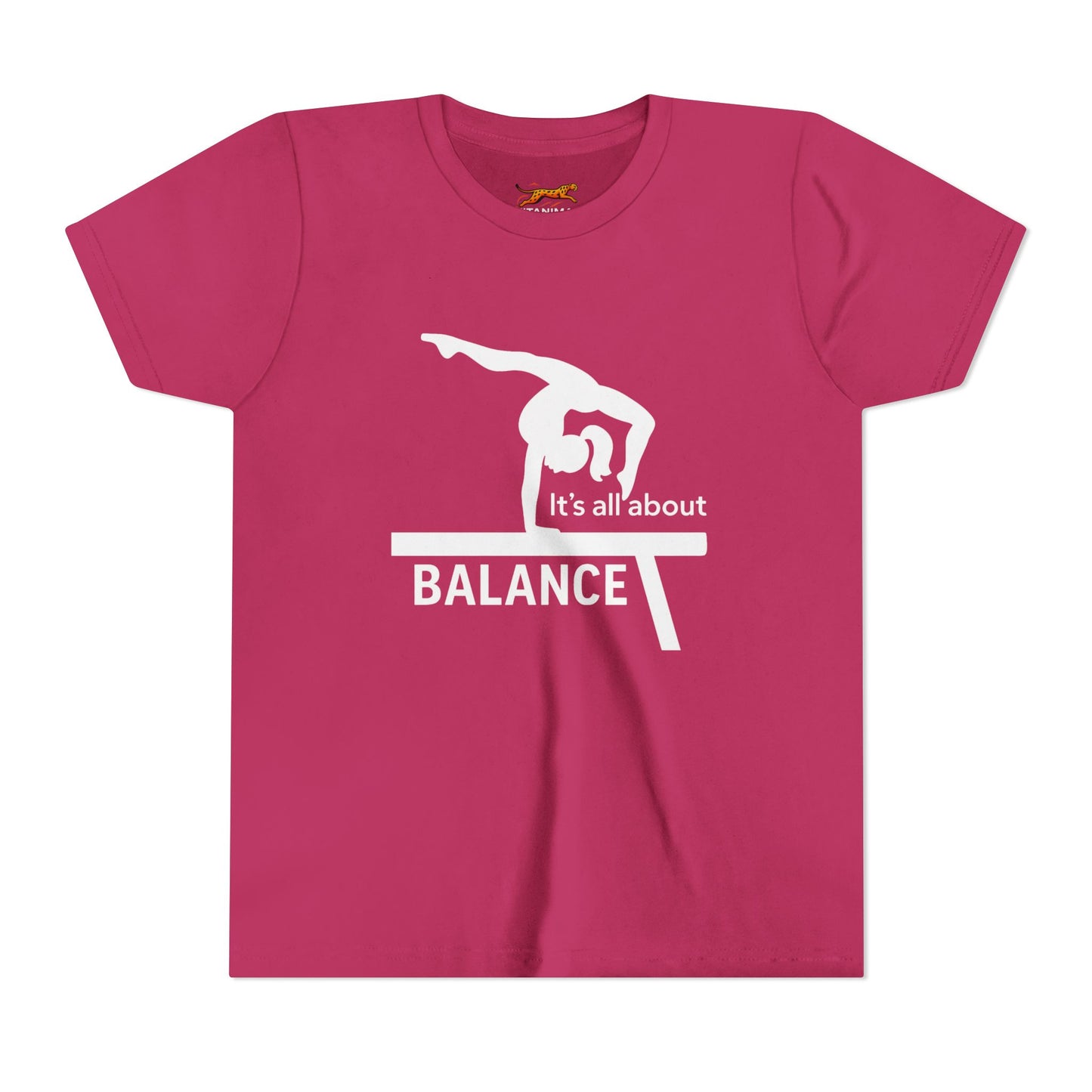 Gymnastics Youth Tee - Find Balance in Youth Short Sleeve