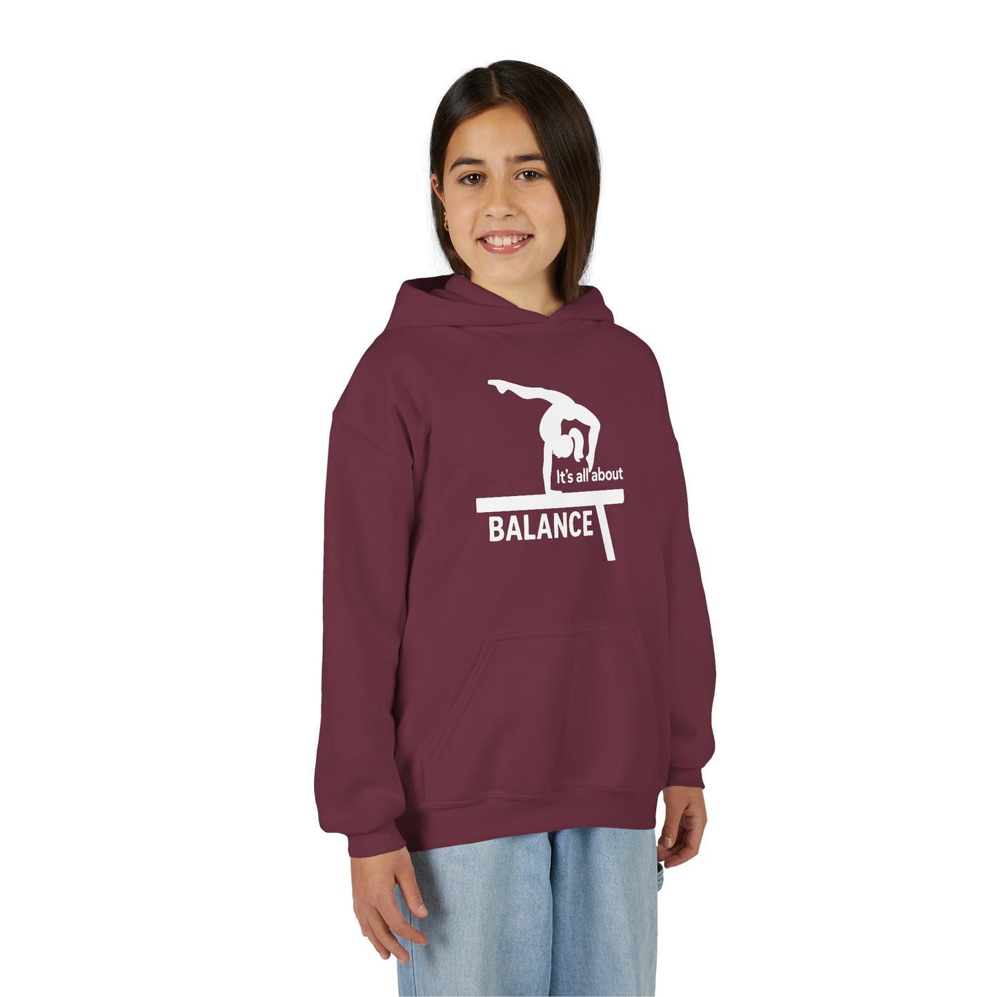 It's All About Balance - Youth Gymnastics hoodie