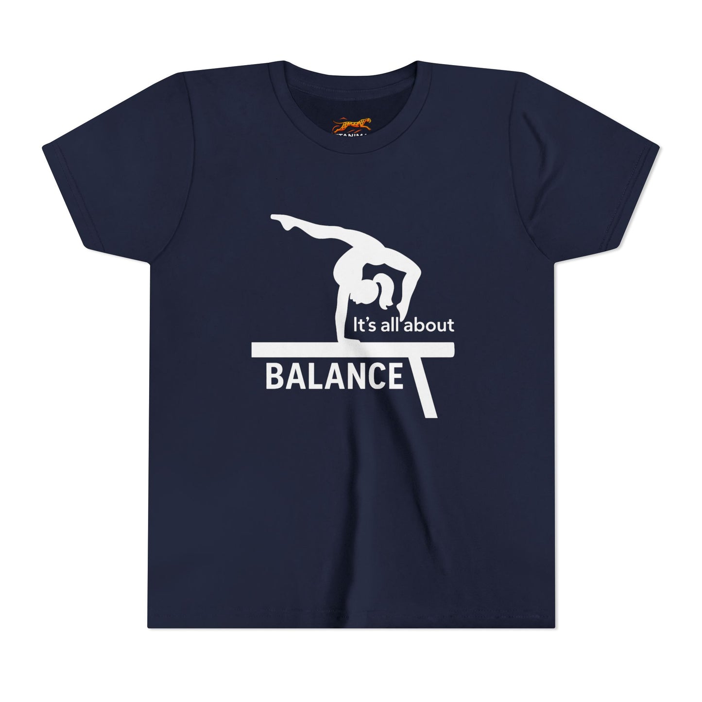 Gymnastics Youth Tee - Find Balance in Youth Short Sleeve