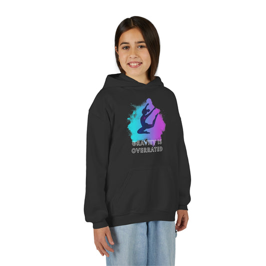 Gravity is Overrated - Youth Gymnastics and Dance Hoodie