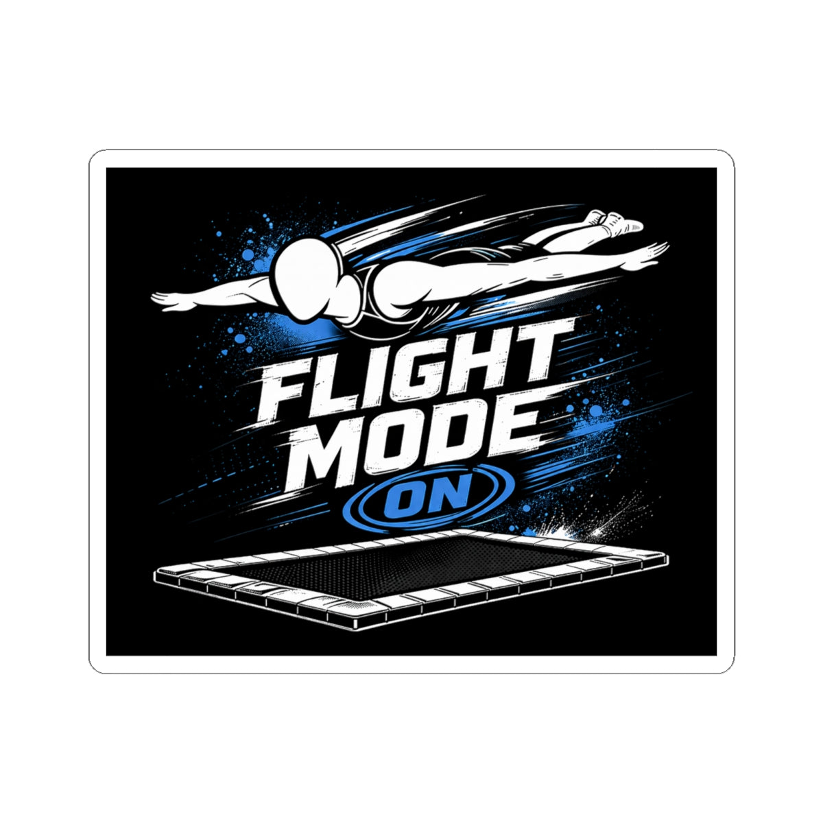 Flight Mode On Sticker — Trampoline Gymnastics Sticker