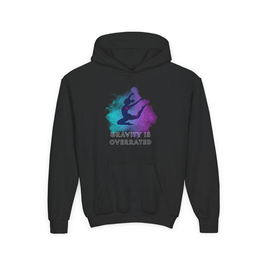 Girl's Gymnastics and Dance Hoodie, Gravity is overrated