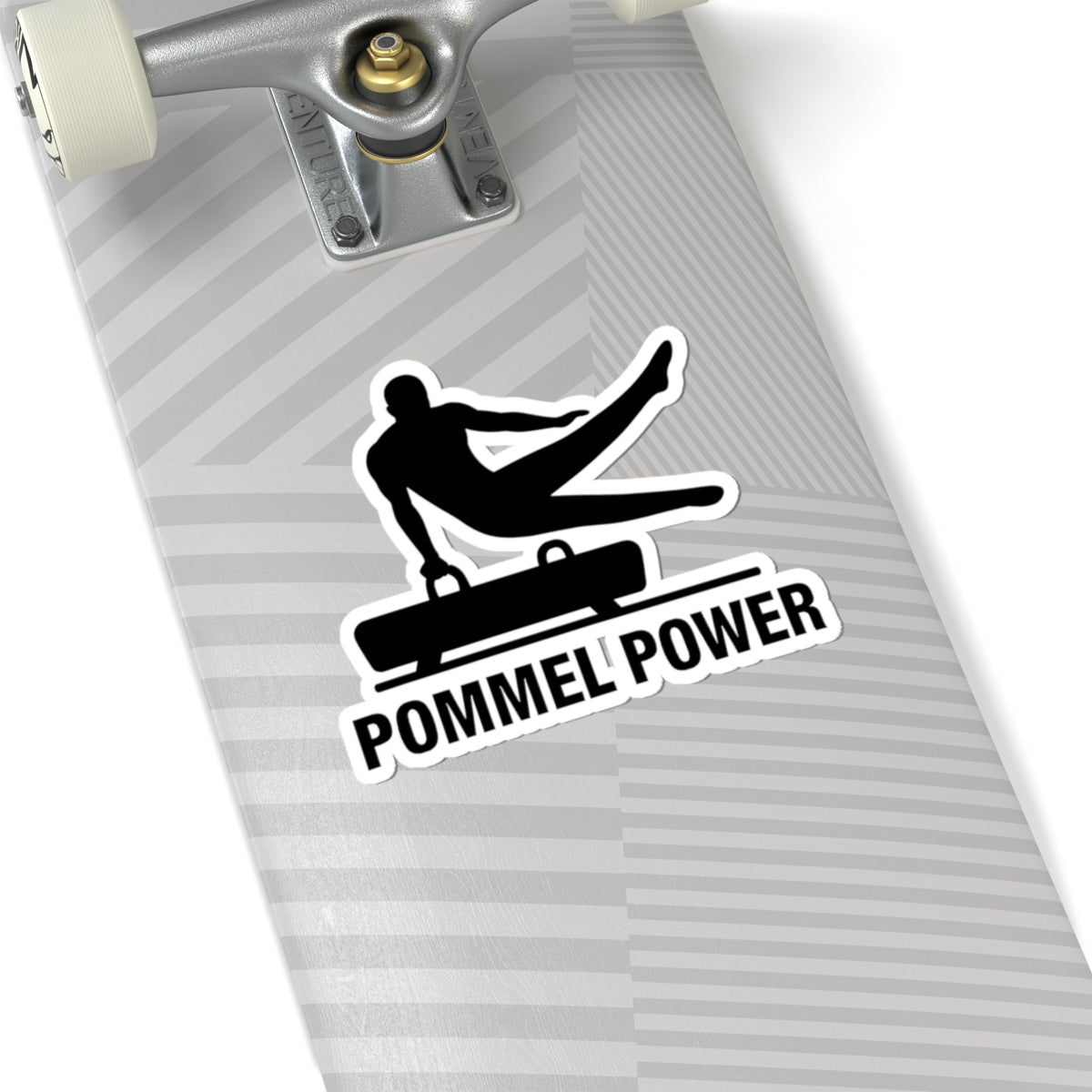 Gymnastics Stickers, Pommel Power Kiss-Cut Sticker.