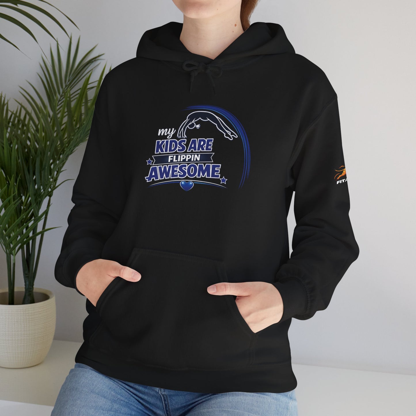 Flippin' Fantastic Gymnastics Hoodie — Gym Parent Hoodie (personalizable)