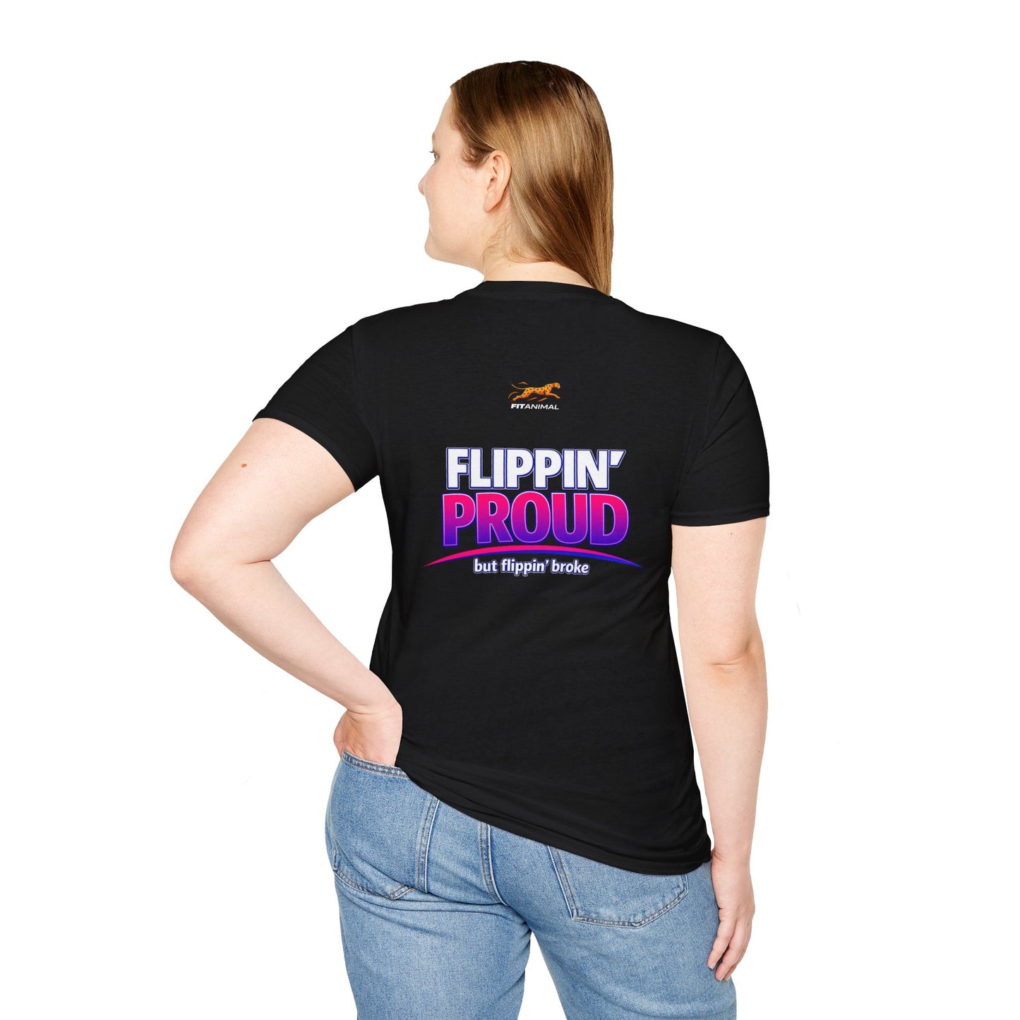 Flippin' Awesome, Flippin broke— Proud Parent Graphic Tee