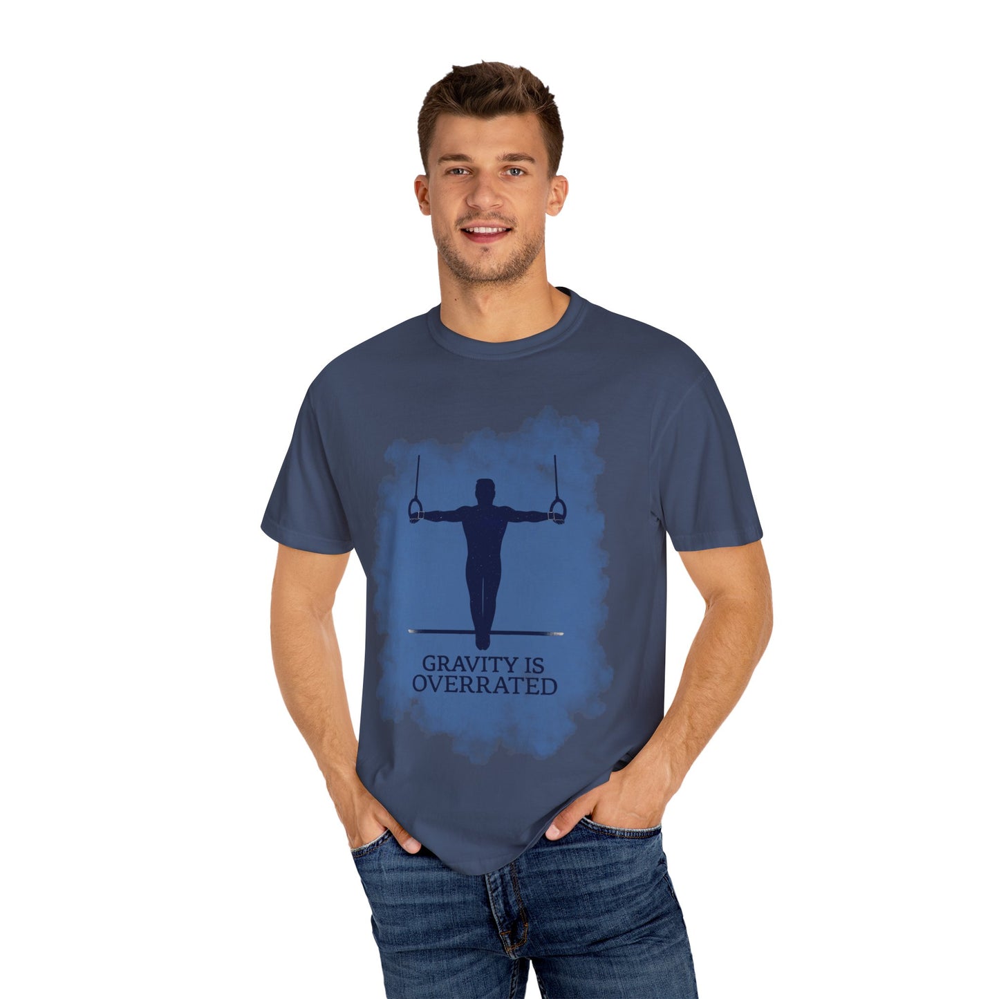 Gymnastics T-shirt Gravity is Overrated, Unisex Workout Tee - Adults