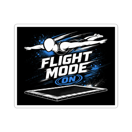 Flight Mode On Sticker — Trampoline Gymnastics Sticker