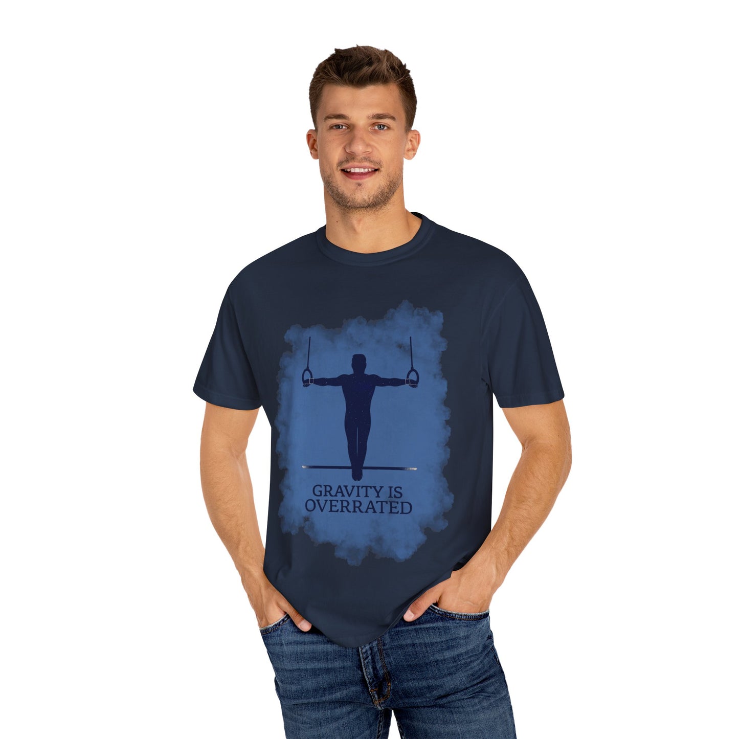 Gymnastics T-shirt Gravity is Overrated, Unisex Workout Tee - Adults