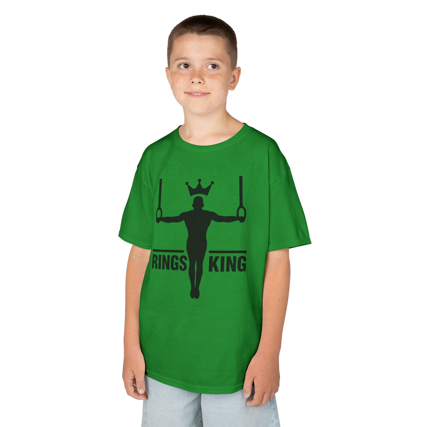 Kids Gymnastics T-Shirt - Rings King Design