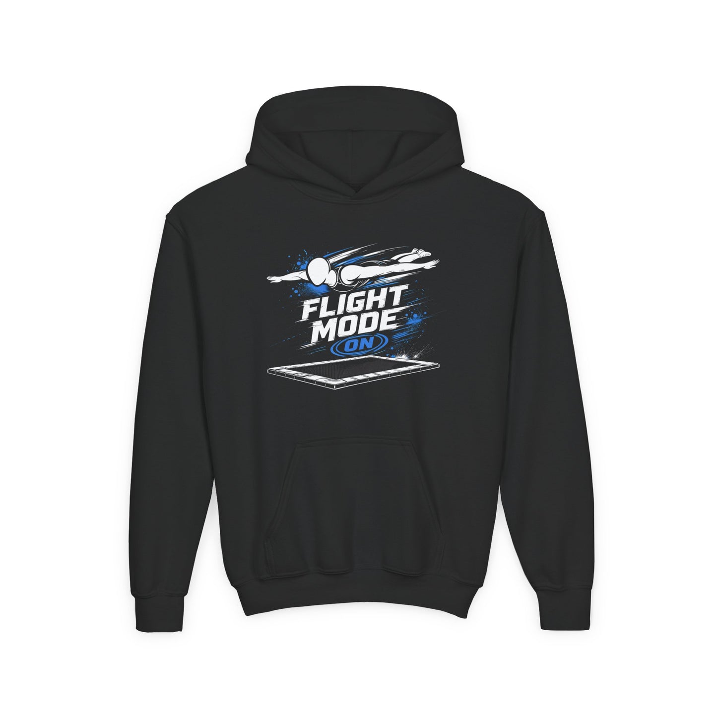 "Flight Mode On" Trampoline Youth Hoodie