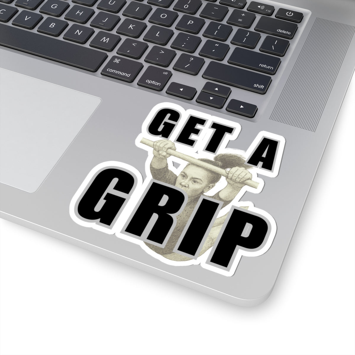 Gymnast Stickers 'Get a Grip', girl on bars