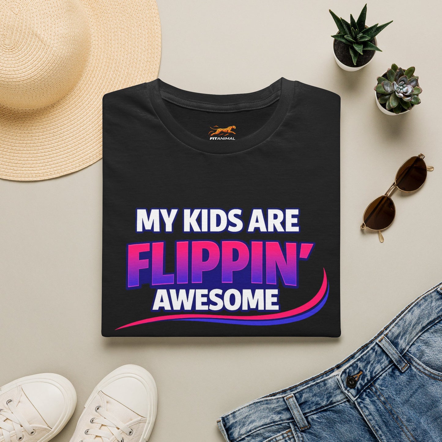 Flippin' Awesome, Flippin broke— Proud Parent Graphic Tee