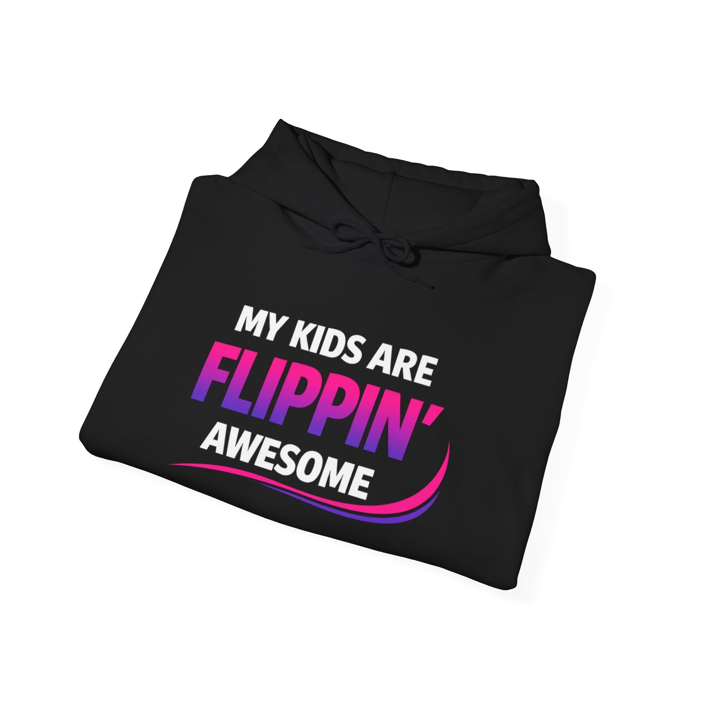 Flippin' Awesome and Flippin' Proud Gymnastics Parents Hoodie