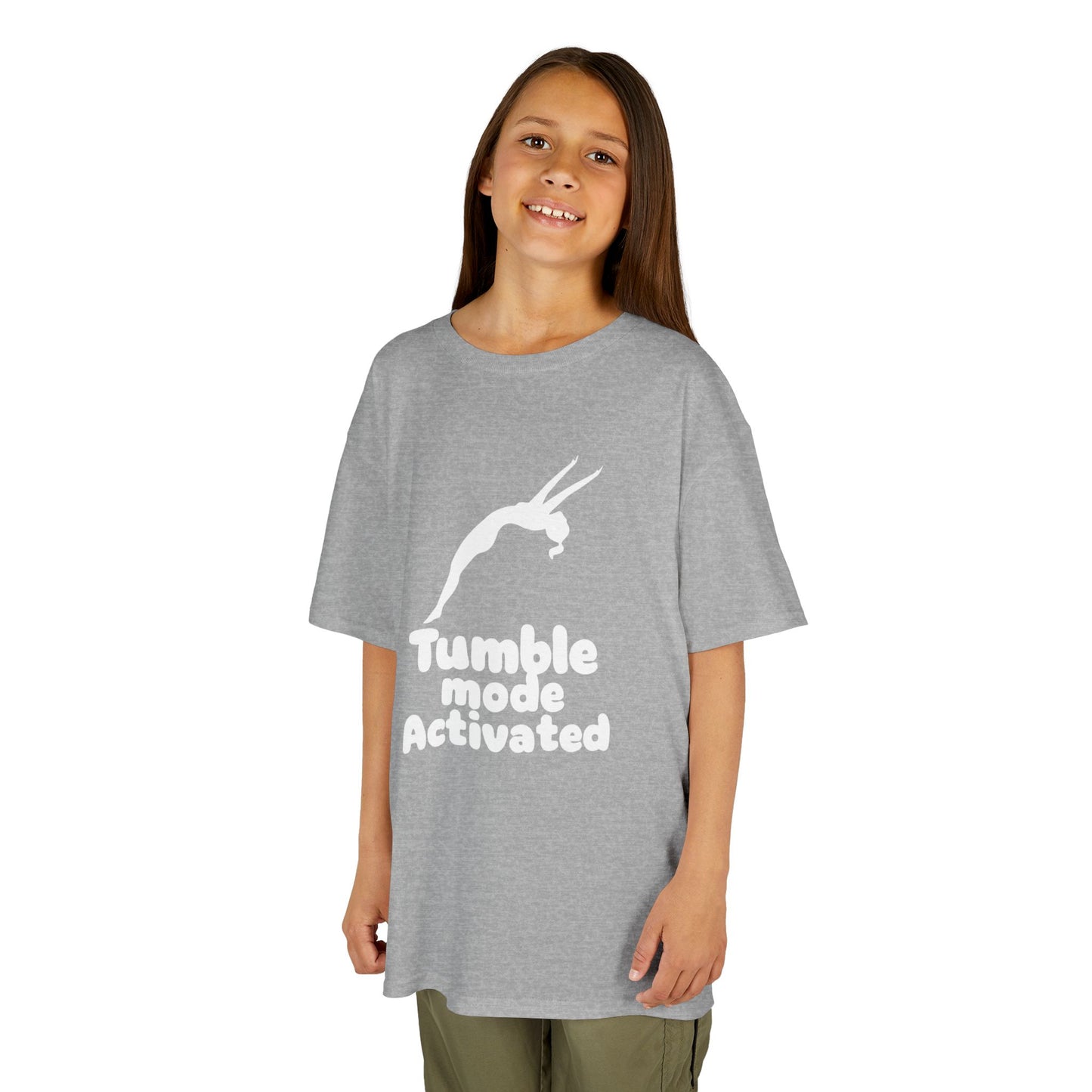 Tumble Mode Activated Gymnastics Youth Tee | Fit Animal