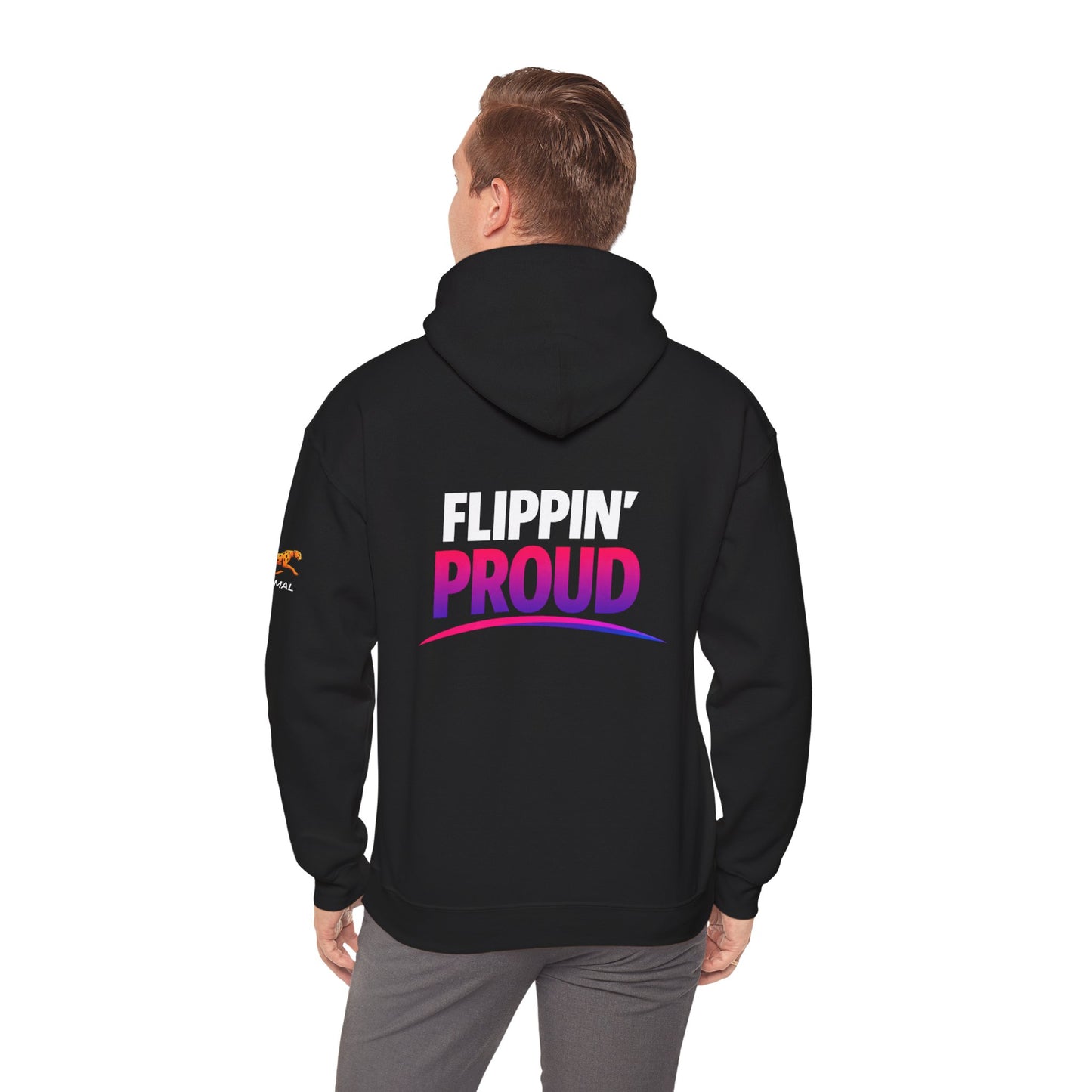 Flippin' Awesome and Flippin' Proud Gymnastics Parents Hoodie