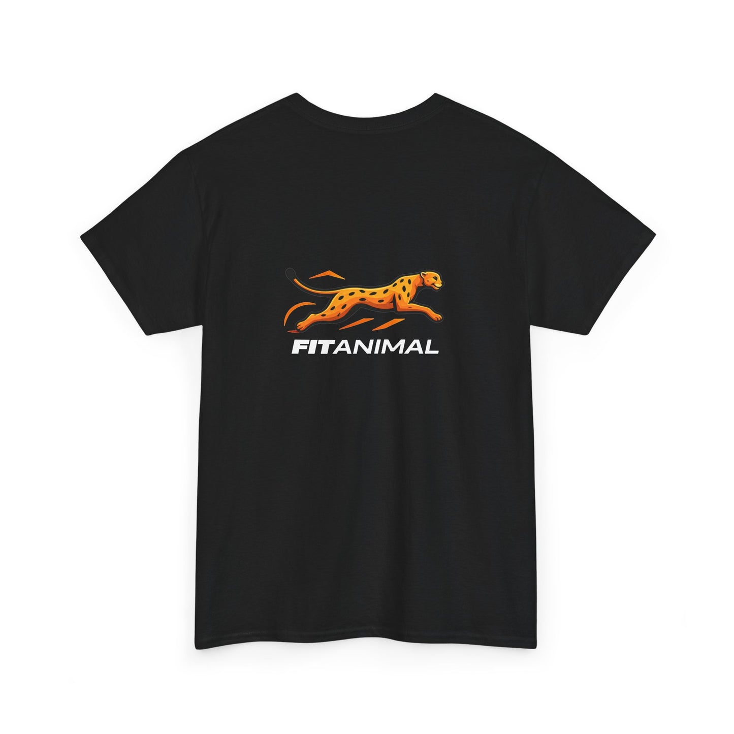 Cheetah Dash Tee — Retro Running Leopard Graphic T-Shirt