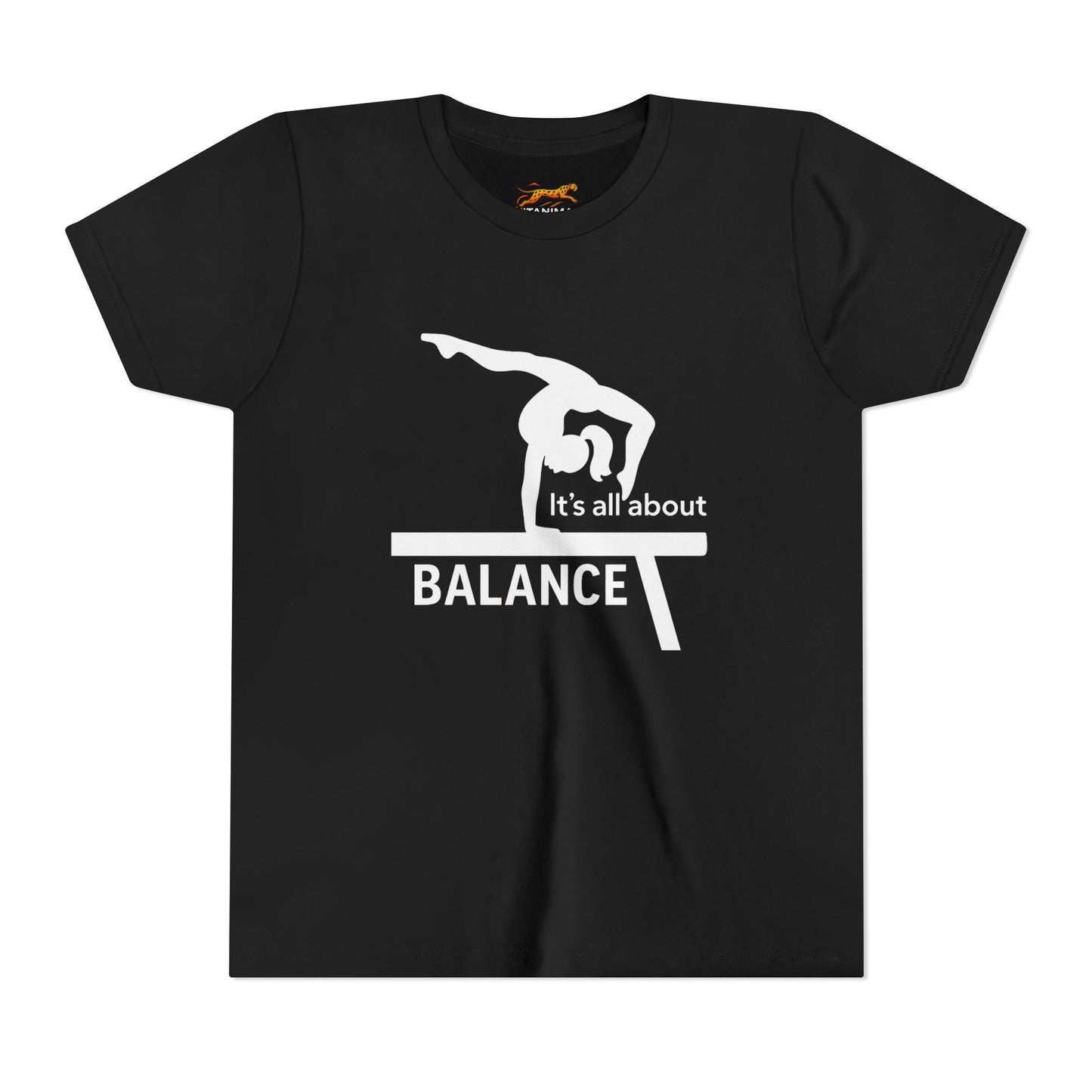 Gymnastics Youth Tee - Find Balance in Youth Short Sleeve