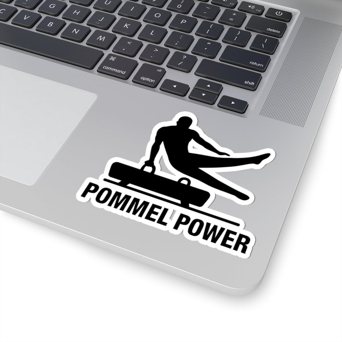 Gymnastics Stickers, Pommel Power Kiss-Cut Sticker.