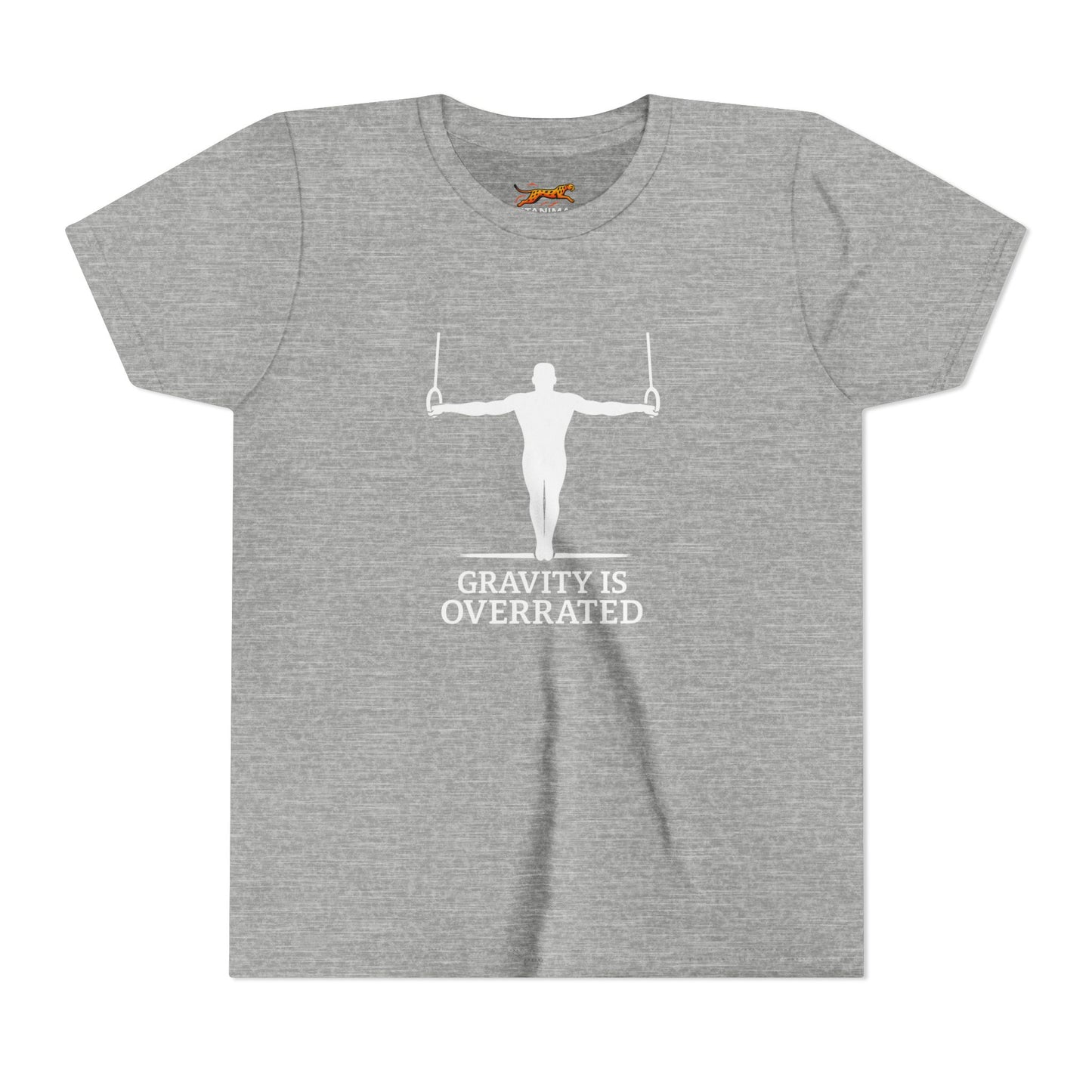 Gymnast Tee - Gravity is Overrated Iron Cross Rings Shirt - Youth