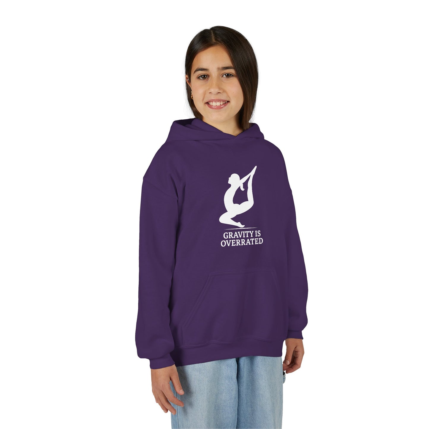 Gravity is Overrated Youth Hoodie - Perfect for Dancers and Gymnasts