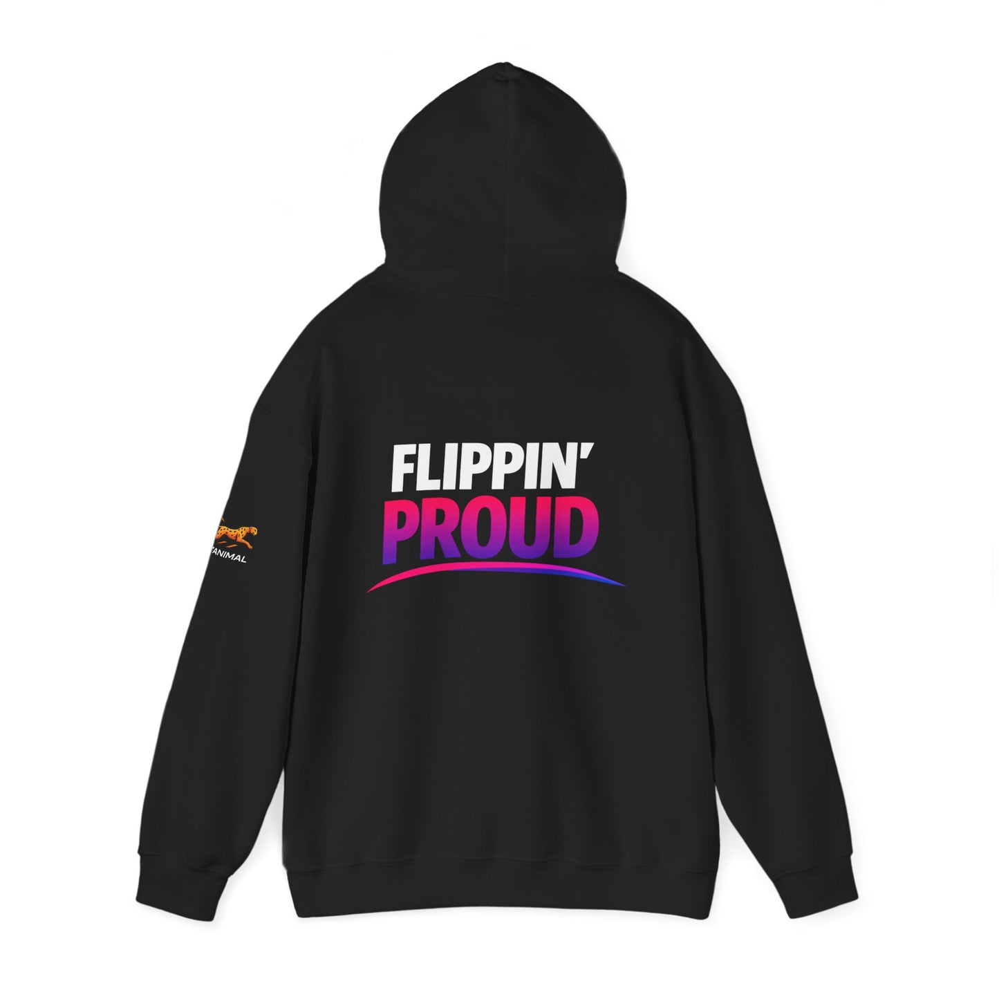 Flippin' Awesome and Flippin' Proud Gymnastics Parents Hoodie