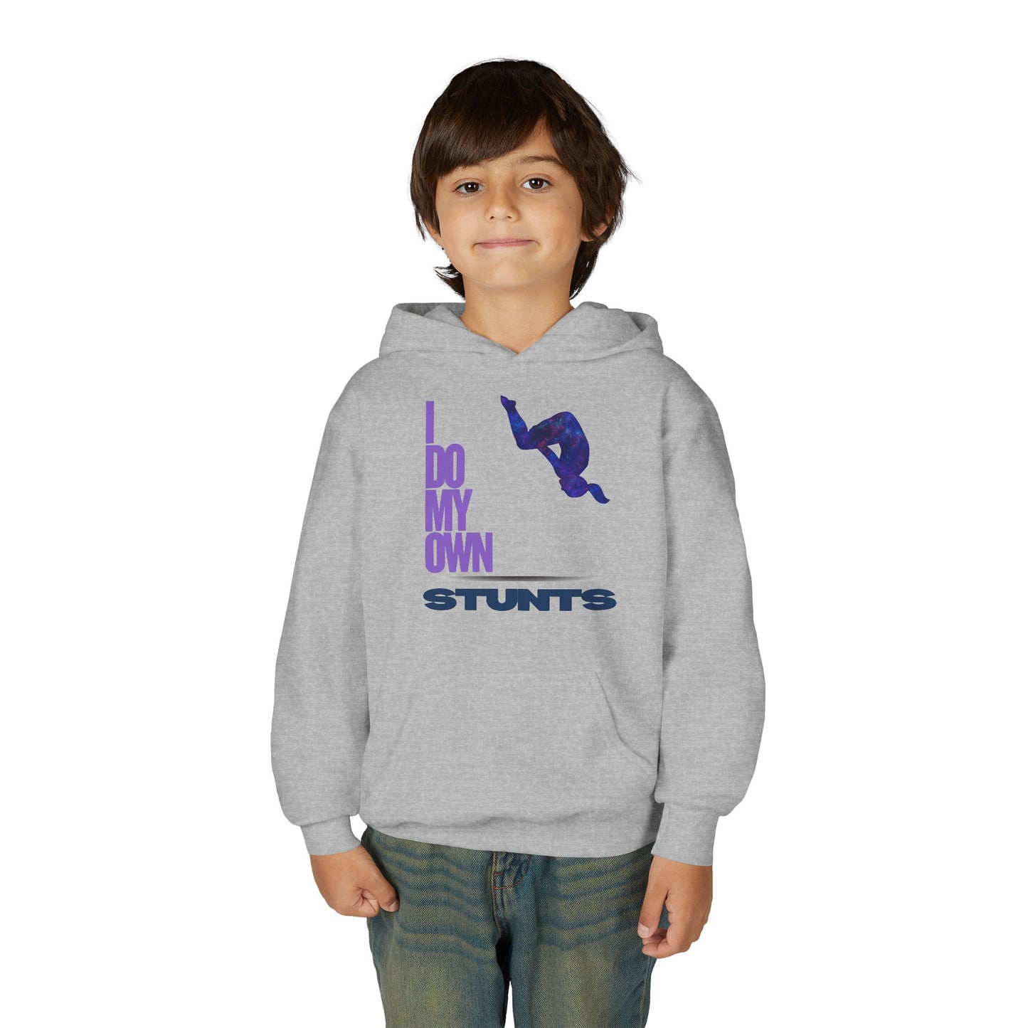 I Do My Own Stunts Youth Gymnastics Hoodie| Fit Animal Apparel